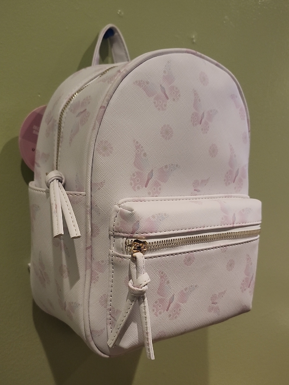 Pink Butterfly Mini Backpack - Picture 2 of 4